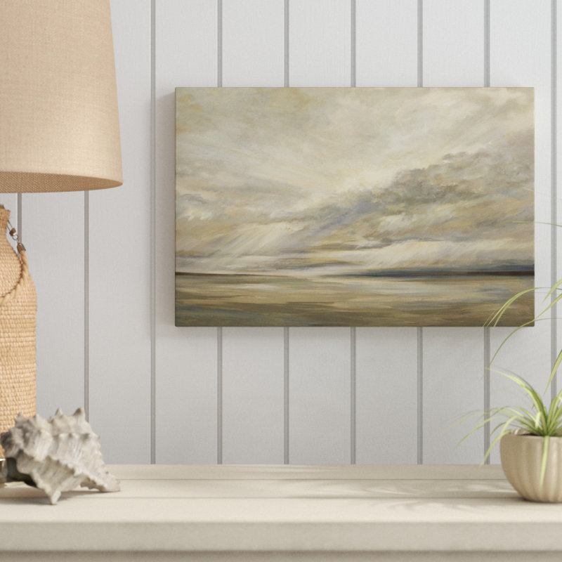 Storm on the Bay by Sheila Finch - Painting Print, 30cm H x 46cm W, Wrapped Canvas
