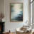 Framed Canvas Wall Art - Blue Abstract Landscape Wall Prints for Bedroom - 24"x36"-1348088473-1348088472
