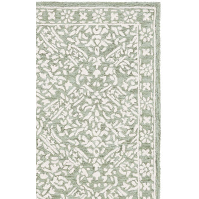Wool Damask Indoor Rug