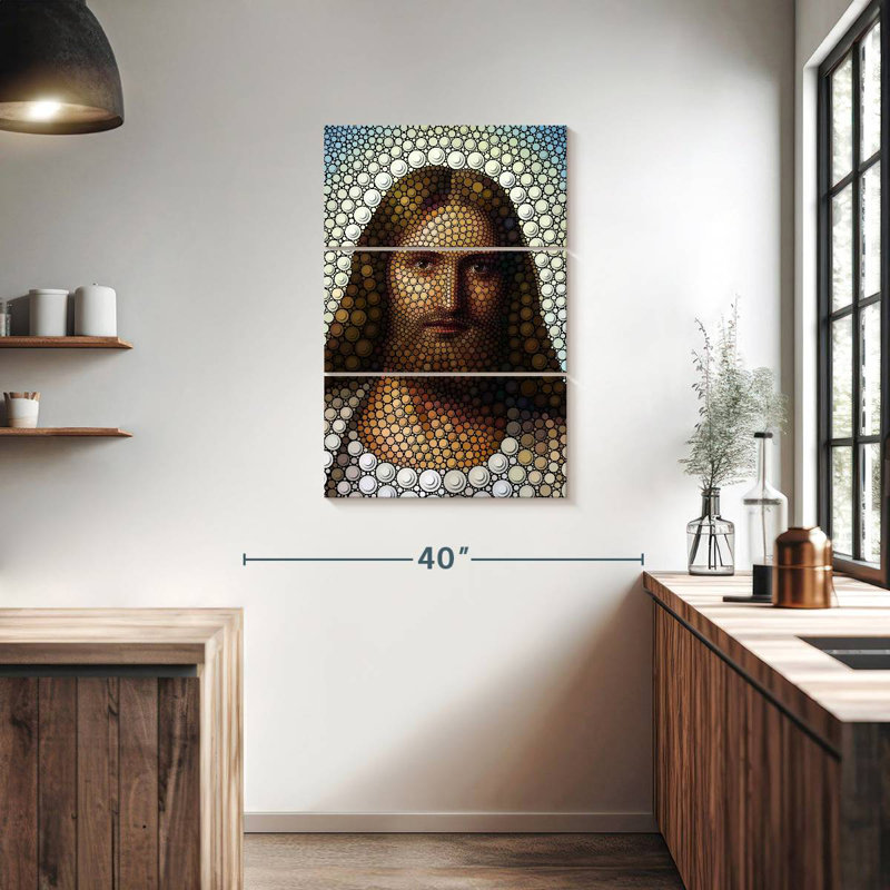 Leisha Digital Jesus Christ, 38" H x 24" W