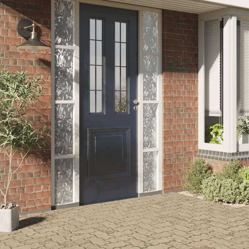  Window Film Set Of 4 Frosted PVC 35.4 X 196.9 In