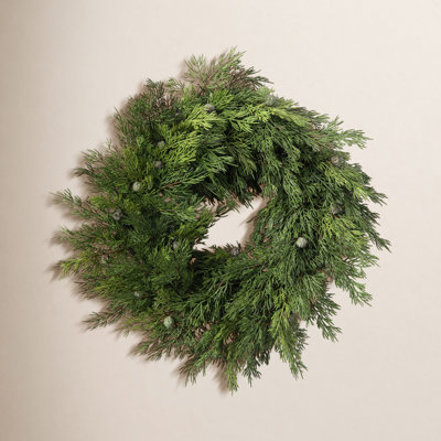 20'' Handcrafted Polyethylene Plastic Wreath