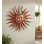 Décoration murale d'extérieur 40 pouces en métal Sun avec finition multicolore résistante aux intempéries pour la décoration intérieure et extérieure - Patine cuivre