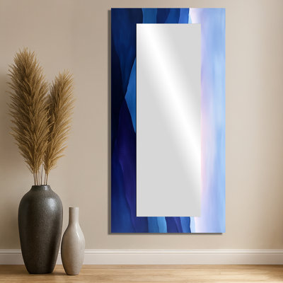 Lavande, montagne, crêtes au crépuscule II - paysage mural miroir d'art mural - imprimé sur métal