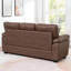  Canapé 80,5 po 3 places avec 2 coussins décoratifs Leathaire pour salon moderne-116620131