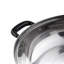 Marmite à double shabu en acier inoxydable de 11 pouces avec cloison Tayama (28 cm)