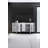 Modern Console Table with Metal Legs, White & Silver, 63.0 x 13.8 x 31.5 inches | 100% Melamine Coated Particle Board, Thickness: 0.7 inches | Perfect for Living Room, Entryway, and Office Decor, Stylish & Durable Design-582755365