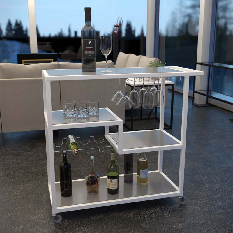 Bar Cart, White