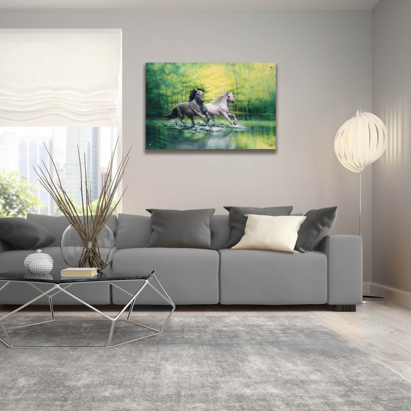 «Spring Morning» par Kirk Reinert, H 24 po x l 36 po x P 0,2 po
