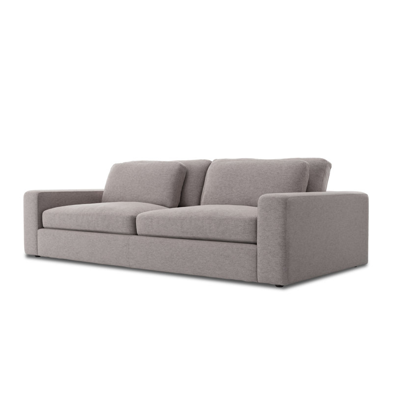 Upholstered 98'' Sofa, Chess Pewter