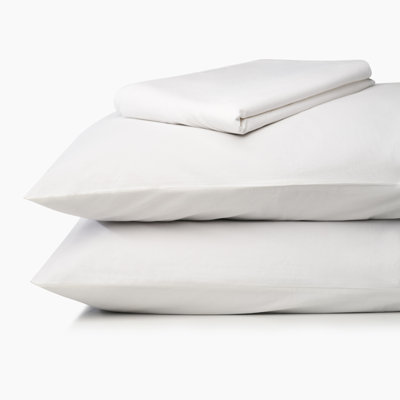 Egyptian-Quality Cotton Percale Minimalist Sheet Set