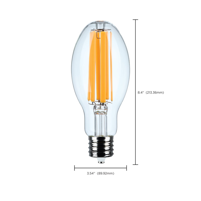 28 Watt LED HID Replacement ED28 2200K Extended Mogul Base Clear 120-277 Range Voltage