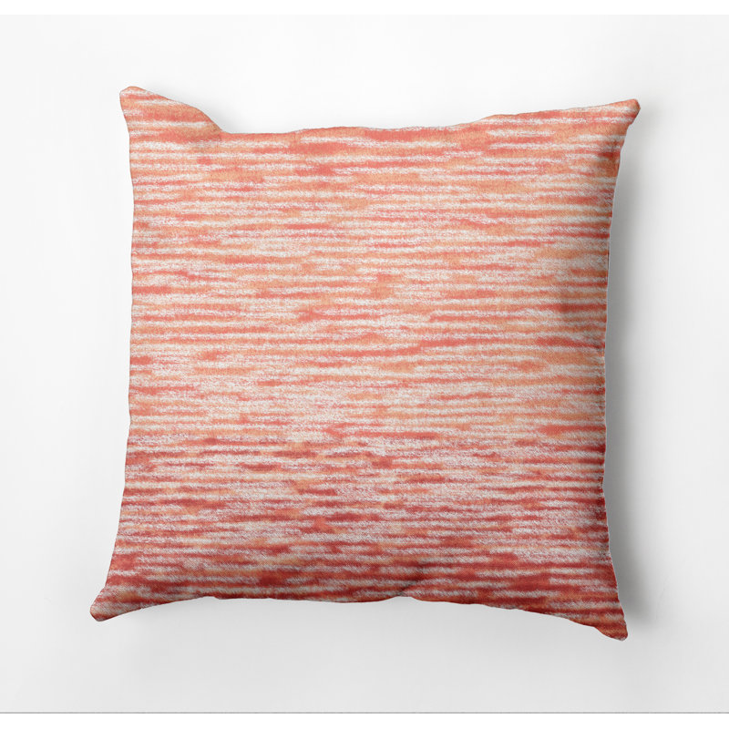 Housse de coussin d'extérieur carré Beach Insert, 20 po x 20 po, Corail