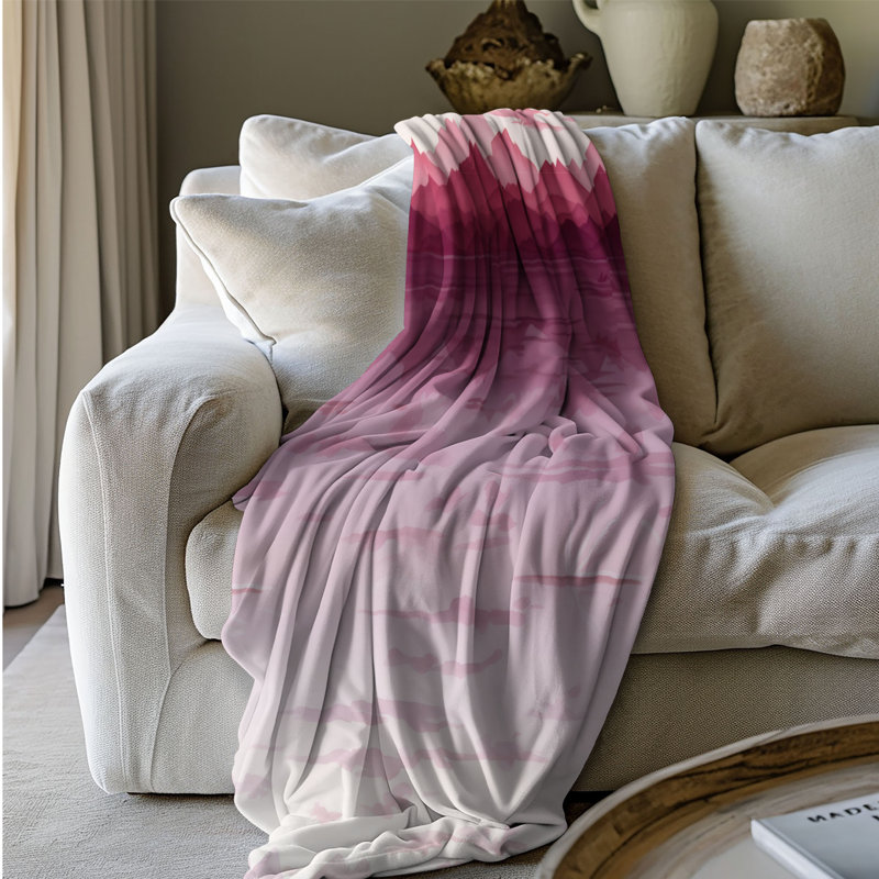 Gradient Pink - 1 Piece Premium Blanket, Twin