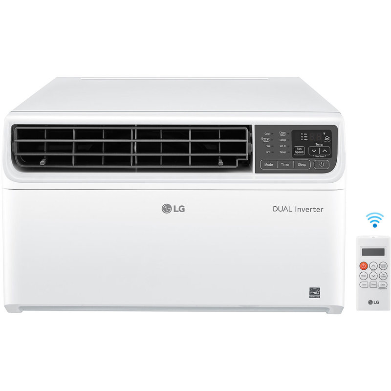 LG 12,000 BTU High Efficiency Dual Inverter Window Air Conditioner with Wi-Fi and LCD Remote, 115V, 12000