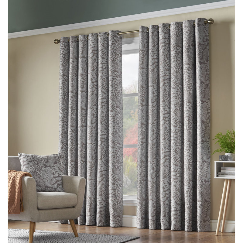 Iniguez Room Darkening Curtain Pair, 229cm W x 183cm L, Latte