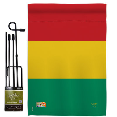 Double Sided 18.5'' H x 13'' W Polyester Flag Set