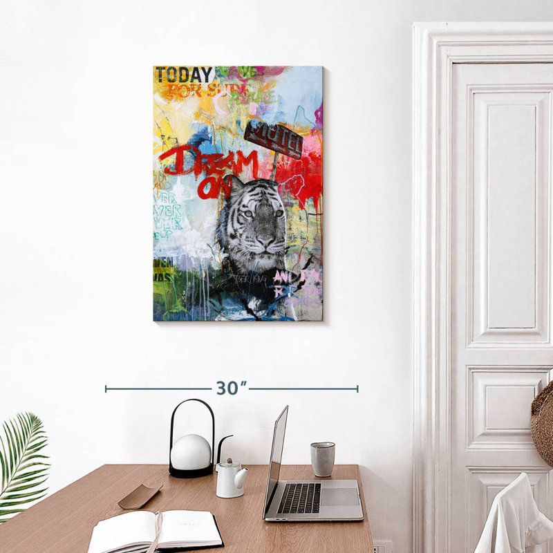 Brampt Tiger King, 30" H x 20" W