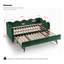 Canapés multifonctionnels, méridienne extensible moderne en tissu et métal pour petits espaces-1611660980