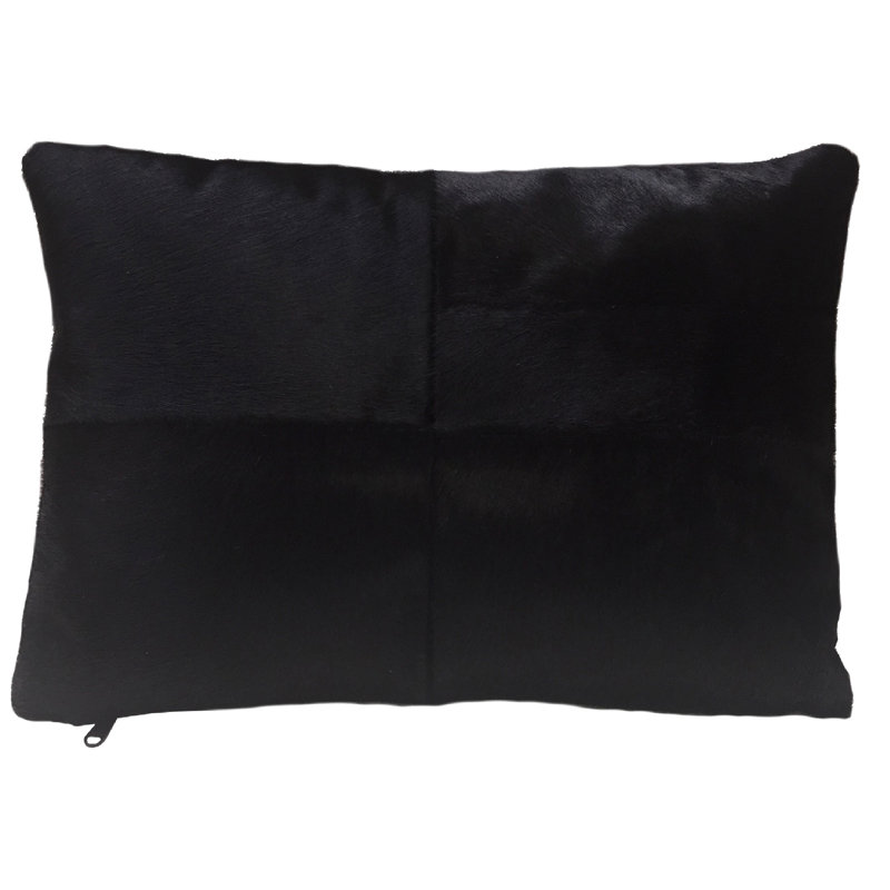 BADER Black Cowhide Pillow
