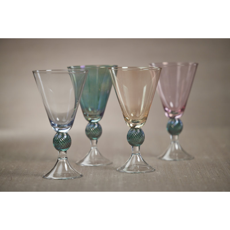 Ensemble de 4 verres à pied Colmar Vintage, Mauve