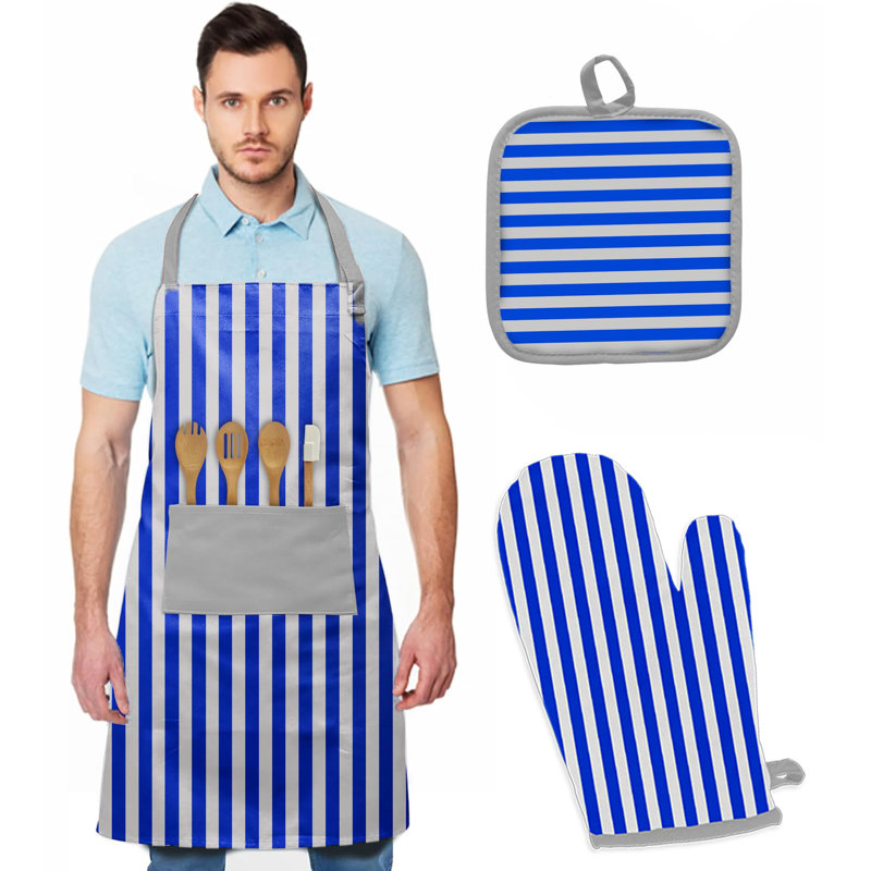 Ensembles de tablier d'anniversaire, Bleu