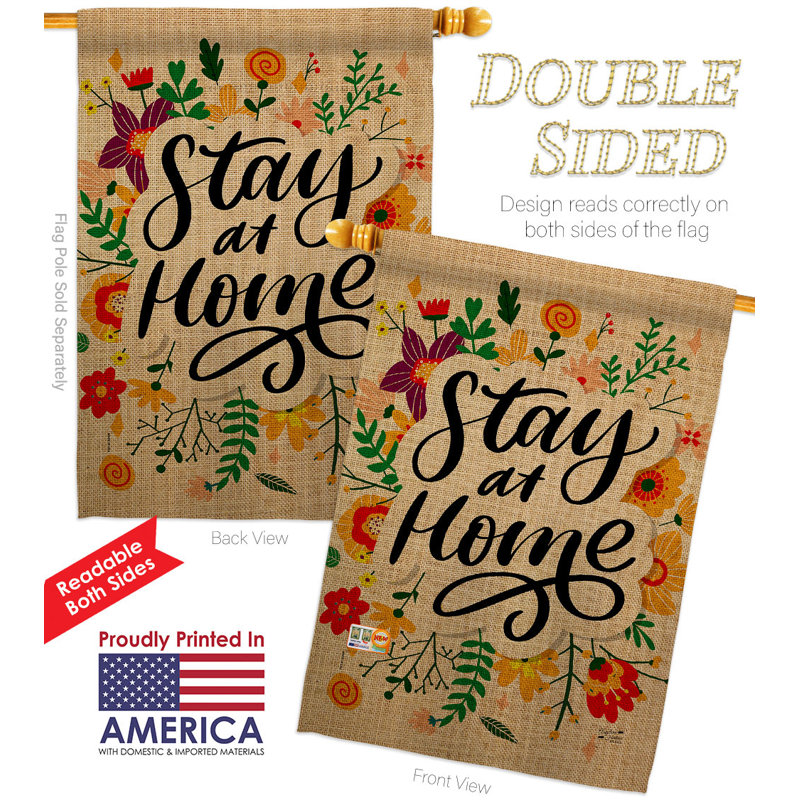 Double Sided 40'' H x 28'' W Polyester House Flag