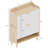 31.5 Inch Nordic Style Shoe Storage Cabinet With 2 Flip Drawers, Freestanding Organizer With Solid Wood Legs For Entryway, Narrow Shoe Rack Cabinet (White And Solid Wood Color Matched)