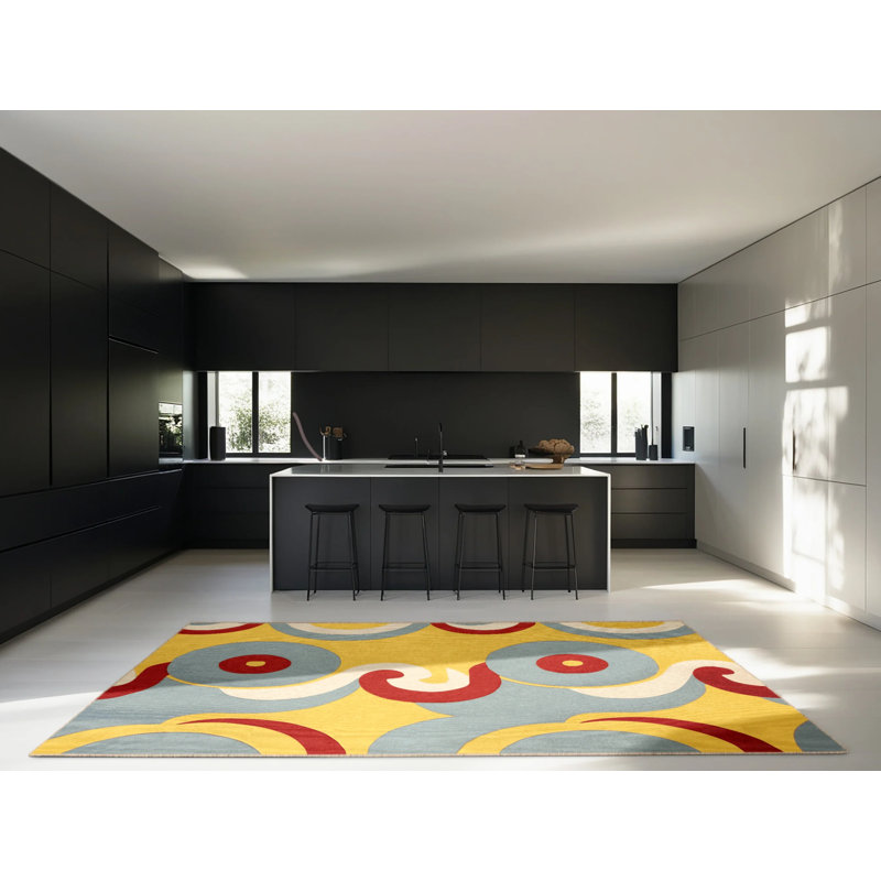 Retro Dash Rug, Square 6'