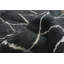 Tapis noir / blanc en laine noué à la main