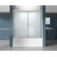 Porte de baignoire coulissante double semi-sans cadre de 59 po L x 56 po H-87058397-114466679