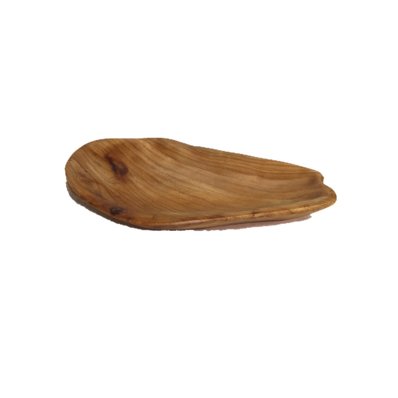 Loon Peak Niels Wood Platter, 2" H x 13" W x 6" L