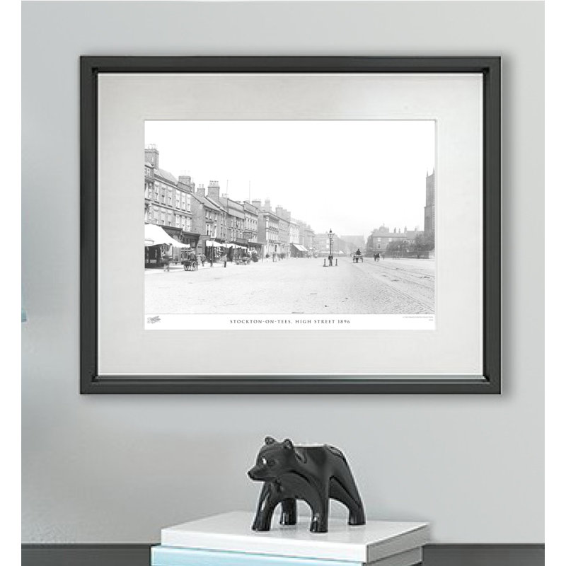 Stockton On Tees, High Street 1896 - Single Picture Frame Print, 40cm H x 50cm W x 2.3cm D