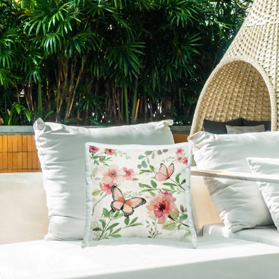 Coussin d'extérieur imprimé Country Cottage