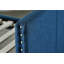 Méridienne rembourrée en tissu bleu 1pc avec gigogne gigogne