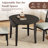 Extendable Round Dining Table with Adjustable Size-2025653486