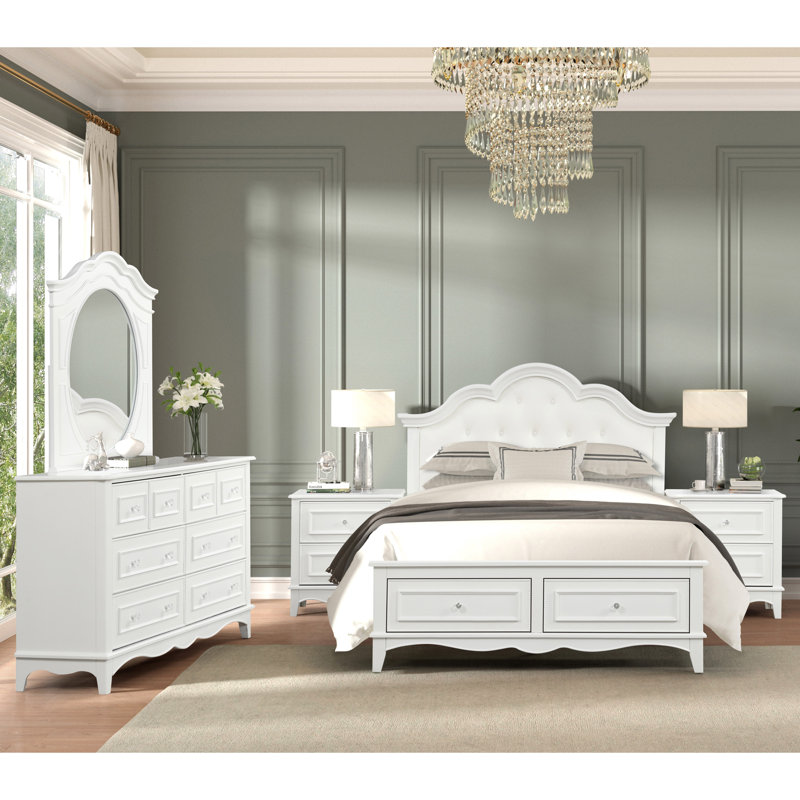 Ensemble de chambre à coucher 5 pièces Oconnor, Queen