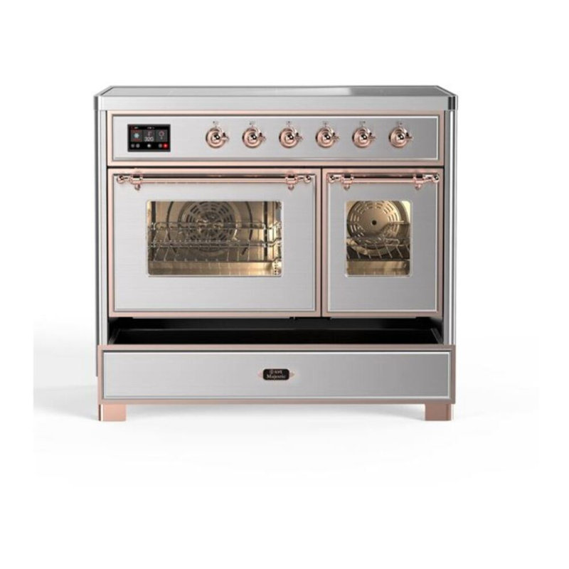 Majestic II 40" Freestanding Induction Range, Stainless Steel/Copper