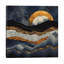 Metallic Mountains 1 Piece Wrapped Canvas Wall Art-896453662