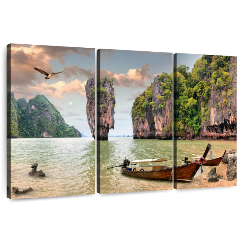Mehar Phang Nga Bay Boats, 42" H x 65" W