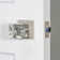 Viaggio Quadrato Rosette Double Dummy with Quadrato Crystal Knob