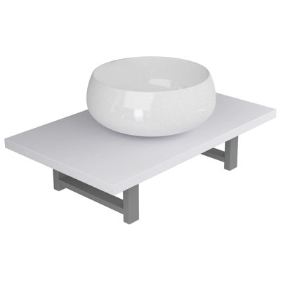 Pallara 600 mm Single Vanity with Vessel Ceramic Basin