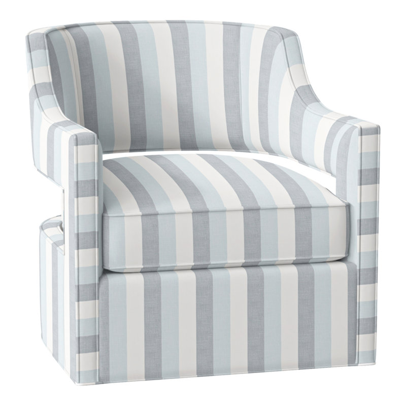 Phoebe 29.5" W Swivel Armchair, Perigold Direction Dew