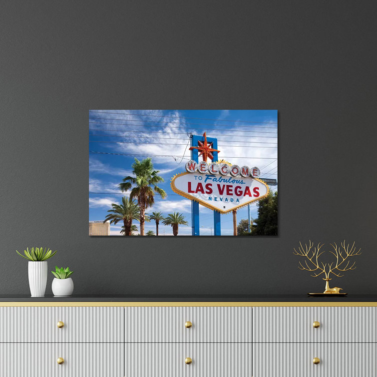 The Welcome to Fabulous Las Vegas Sign, Paradise, Clark County, Nevada, USA by Paul Souders - Unframed Photograph Rosecliff Heights Size: 24 H x 32