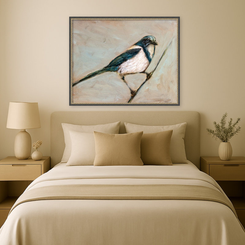 Taking a Moment by Claire Lerner Framed Mounted Canvas Wall Art Print