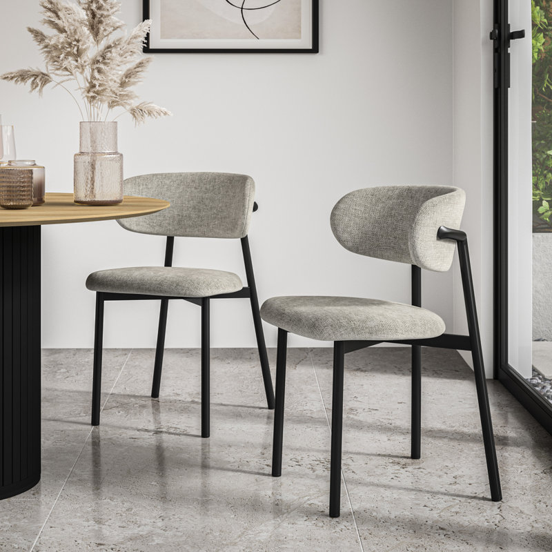 Upholstered Dining Chair, Grey