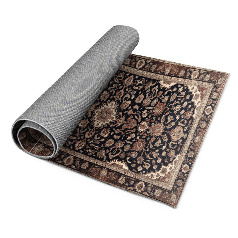 Tapis d'intérieur et d'extérieur brun Persian, Rectangulaire 3 pi x 5 pi