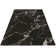 Mayrin Design High Pile Shaggy Black/White Rug