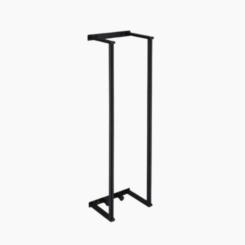 Porte-serviettes en acier inoxydable - Rangement mural pour organisateur de serviettes roulées, Noir