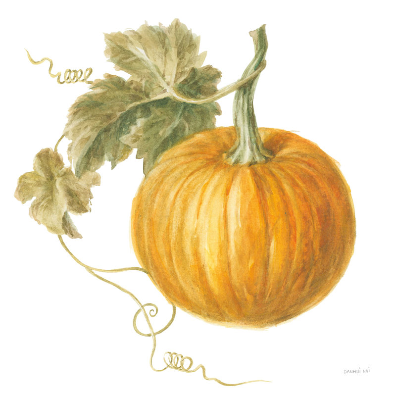 Floursack Autumn VI sur fond blanc, H 12 po x l 12 po x P 1,25 po